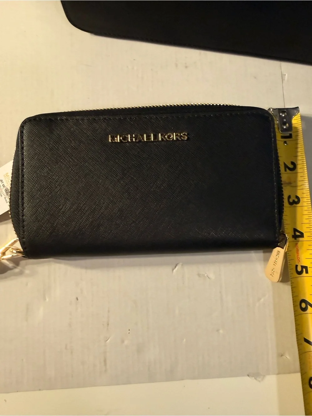 Michael Kors Black Saffiano Leather Tote with Crossbody purse and wallet